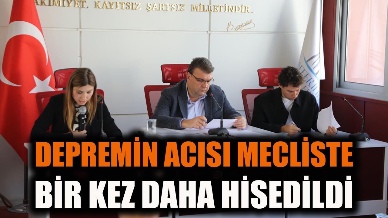Depremin acısı Mecliste bir kez daha hissedildi