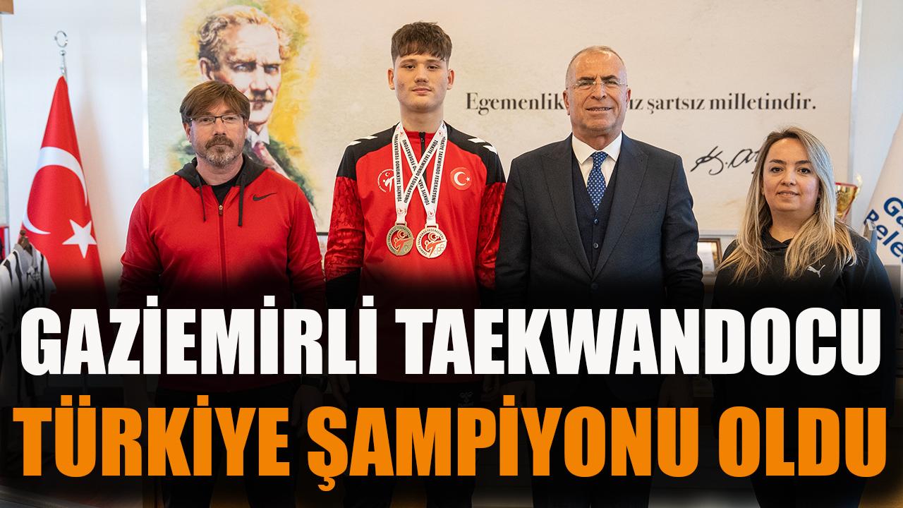 Gaziemirli taekwondocu Türkiye şampiyonu oldu