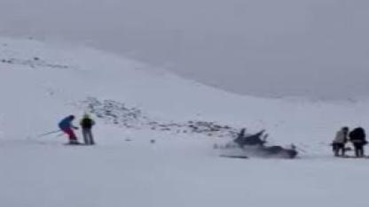 Kayak merkezinde kaza