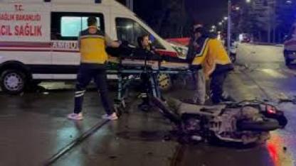 Kayseri’de ciple otomobil çarpıştı