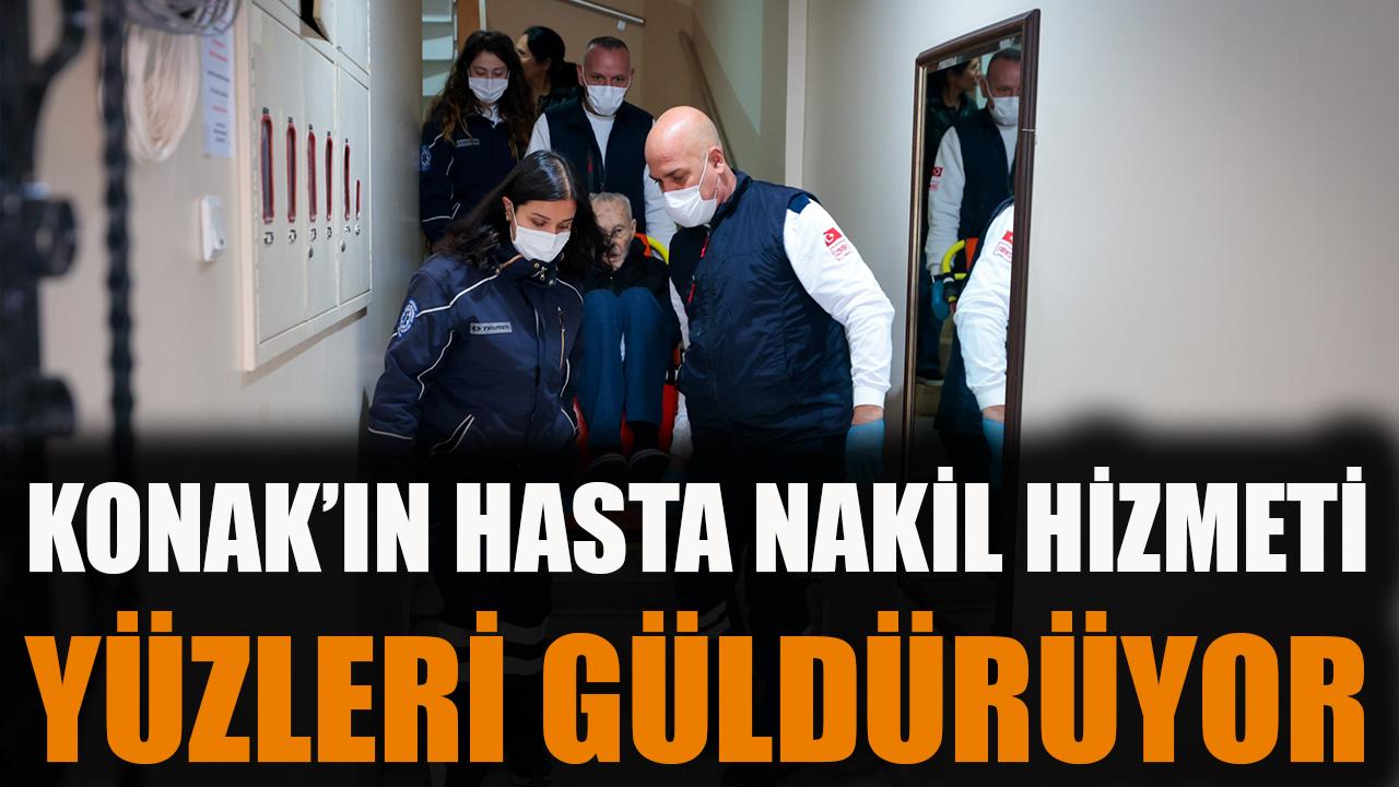 Konak’ın hasta nakil hizmeti yüzleri güldürüyor
