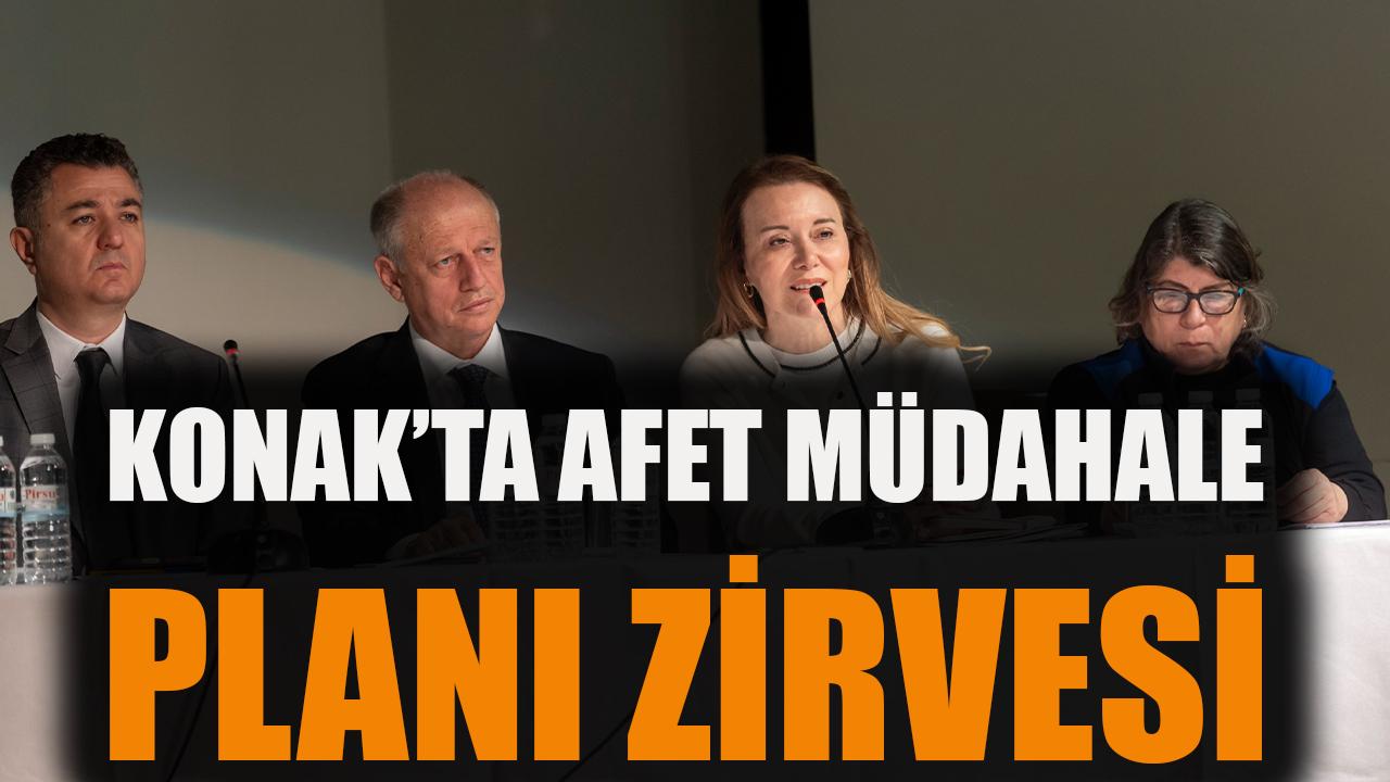 Konak’ta Afet Müdahale Planı zirvesi