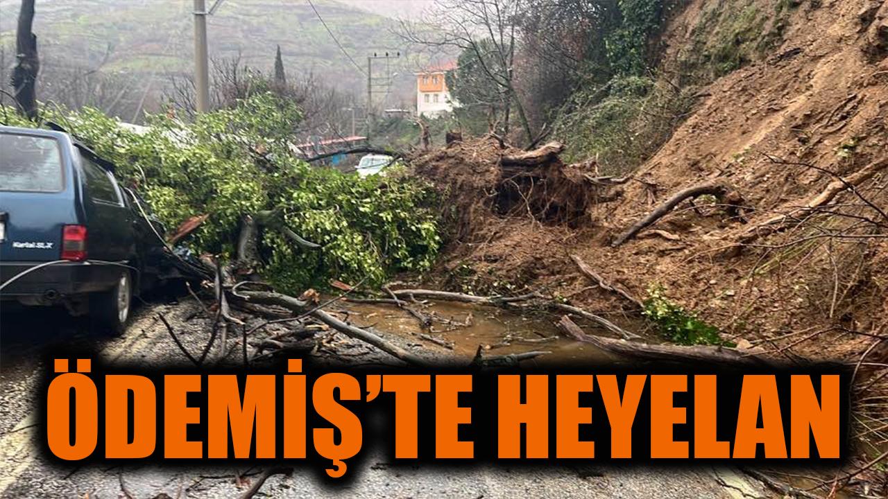 Ödemiş'te heyelan