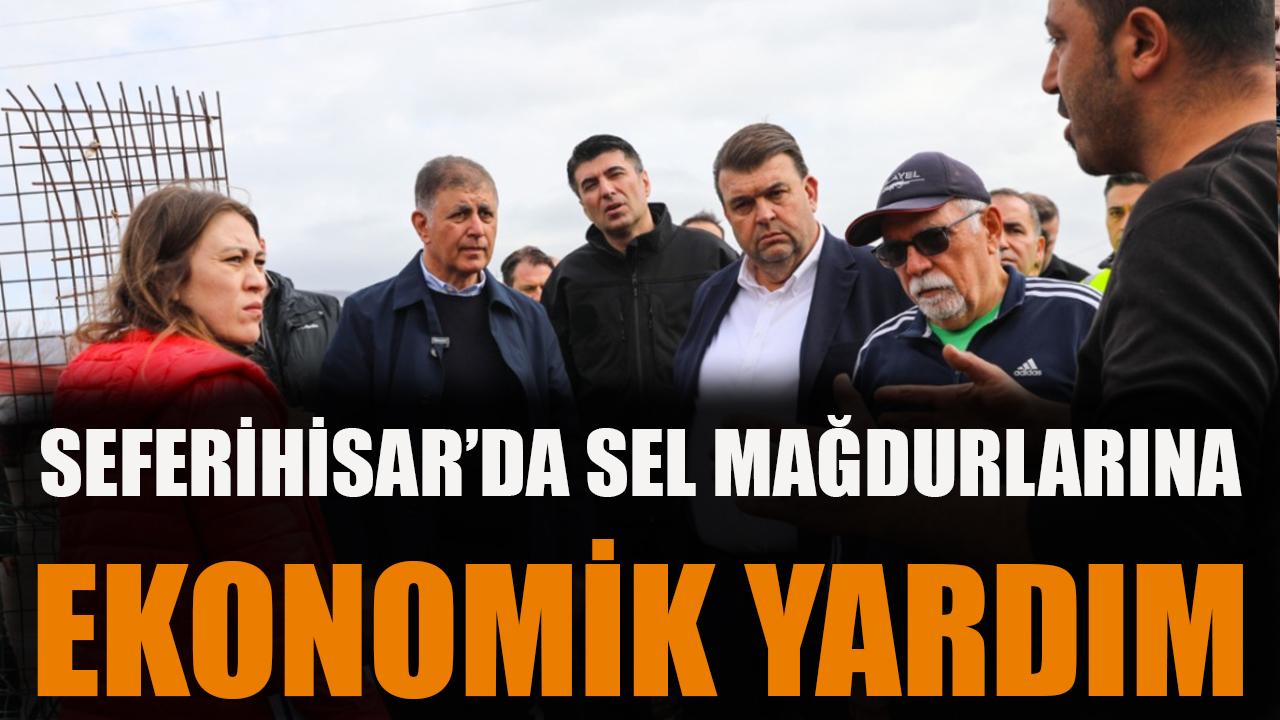 Seferihisar’da sel mağdurlarına ekonomik yardım