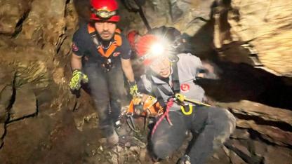 Selçuk’ta mağarada 9 saatlik kurtarma seferberliği