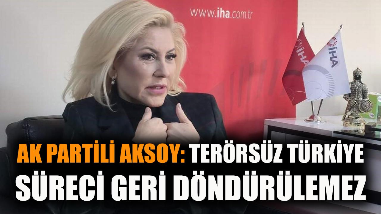 AK Partili Aksoy: Terörsüz Türkiye süreci geri döndürülemez