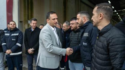 Başkan Ömer Eşki mesai arkadaşlarıyla bayramlaştı