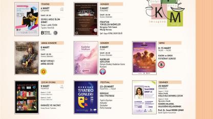 Bergama Belediyesi kültür merkezi'nde mart ayı dopdolu geçecek