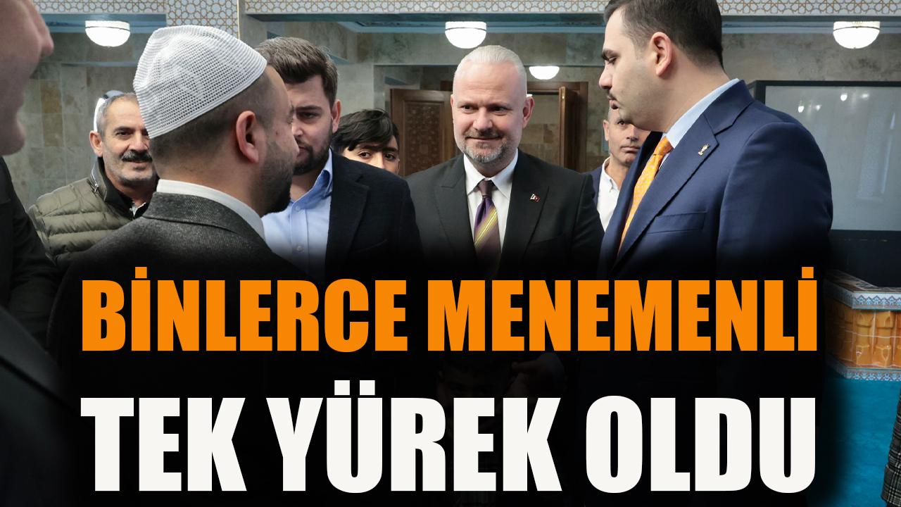 Binlerce Menemenli tek yürek oldu