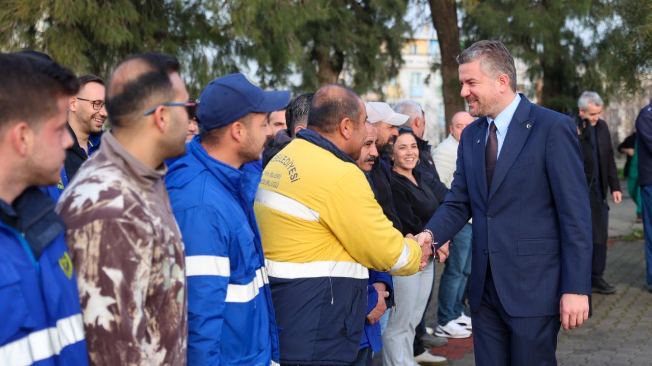 Buca’da sıcak bayramlaşma