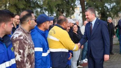 Buca’da sıcak bayramlaşma