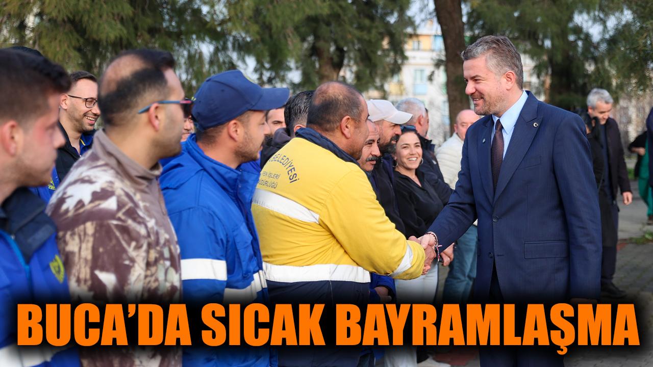 Buca’da sıcak bayramlaşma