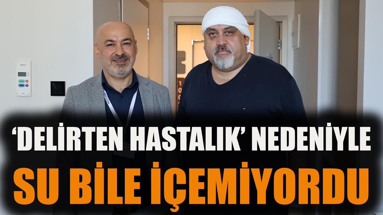 'Delirten hastalık' nedeniyle su bile içemiyordu