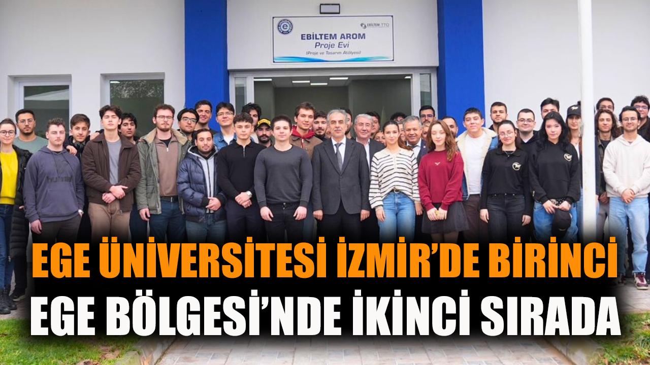 Ege Üniversitesi, İzmir’de 1’inci bölgede 2’nci sırada