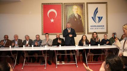 Güzelbahçe'de iftar sonrası bayramlaşma sevinci