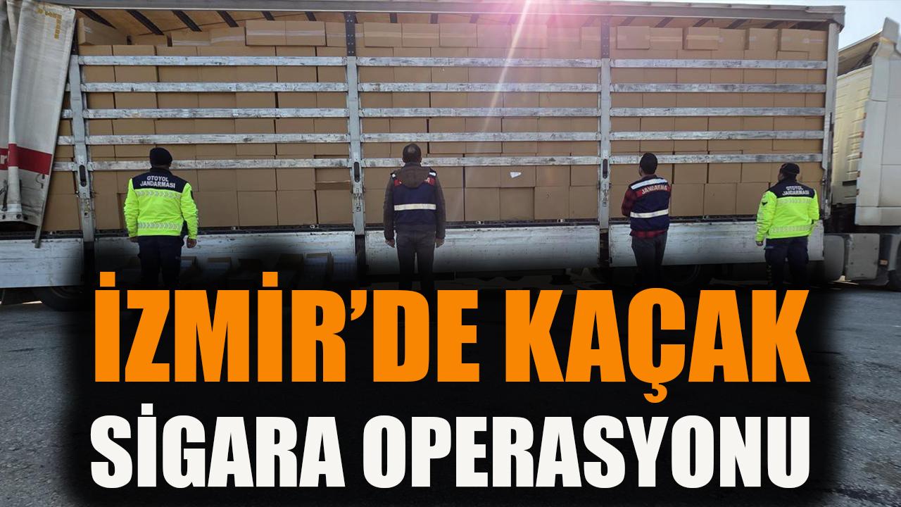 İzmir'de kaçak sigara operasyonu