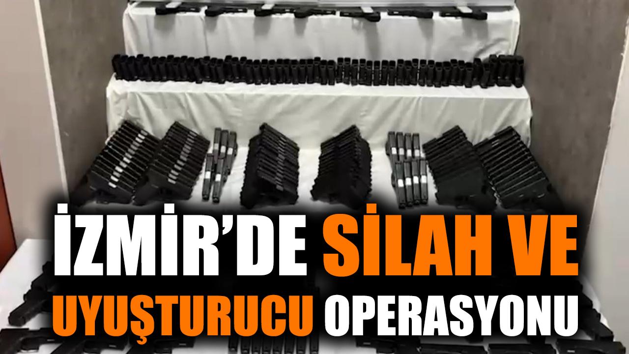 İzmir'de silah ve uyuşturucu operasyonu