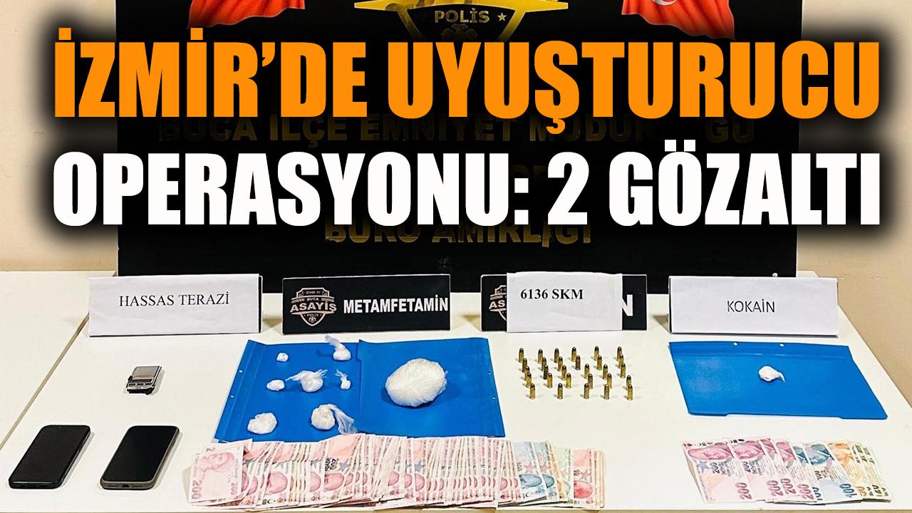 İzmir'de uyuşturucu operasyonu: 2 gözaltı