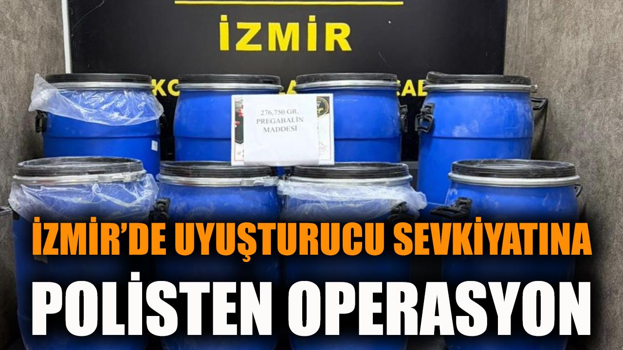 İzmir'de uyuşturucu sevkiyatına polisten operasyon