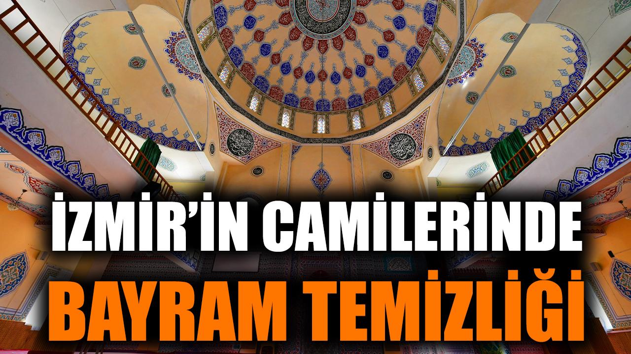 İzmir’in camilerinde bayram temizliği