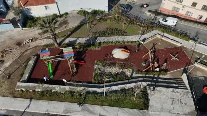 Konak’ın göz bebeği Narin Parkı’na yağmur bahçesi