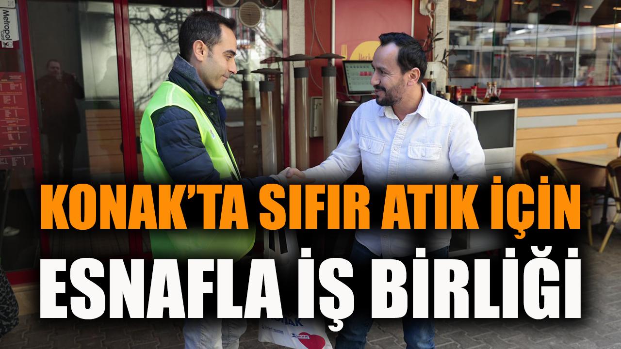 Konak’ta sıfır atık için esnafla iş birliği