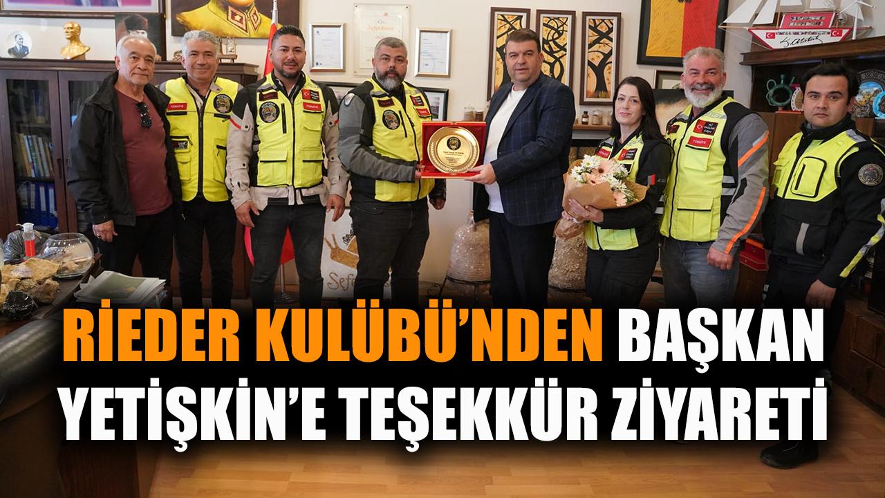 RİEDER Kulübü’nden Başkan Yetişkin’e teşekkür ziyareti