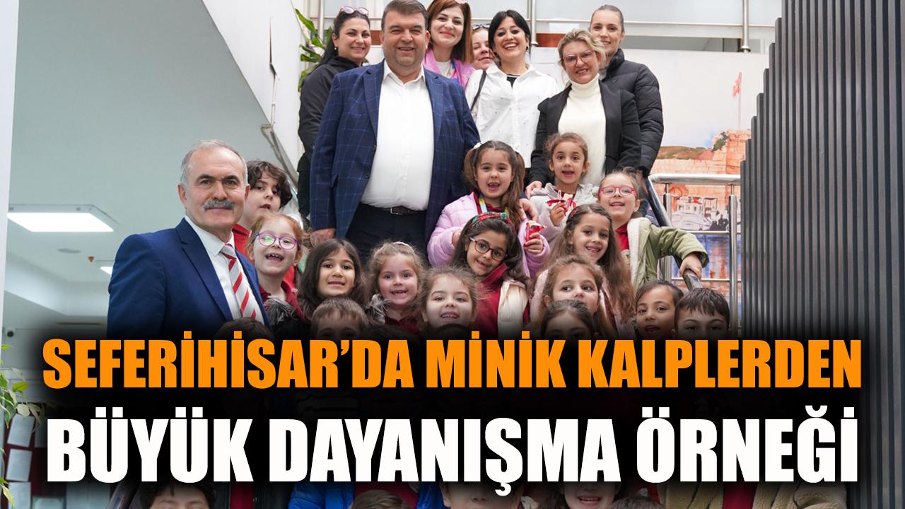 Seferihisar’da minik kalplerden büyük dayanışma örneği