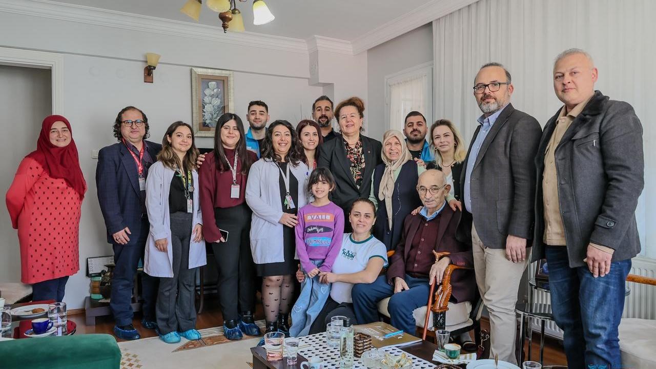 Tepecik Hastanesi'nden Kıbrıs gazisine vefa ziyareti