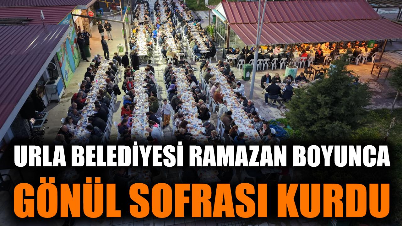 Urla Belediyesi Ramazan boyunca gönül sofrası kurdu