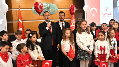 23 Nisan ruhu Bornova’da çocukların sesiyle yükseldi