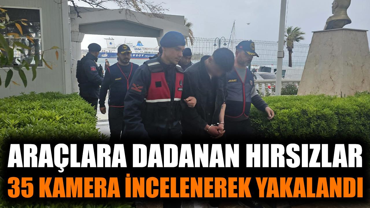 Araçlara dadanan hırsızlar, 35 kamera incelenerek yakalandı