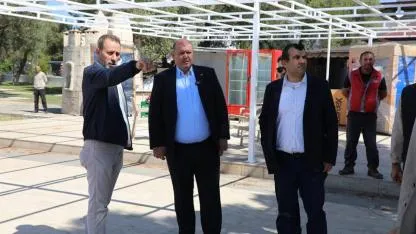 Başkan Çiçek Sahada