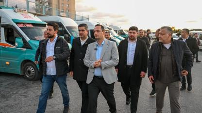 Başkan Eşki minibüsçülerle kahvaltıda buluştu