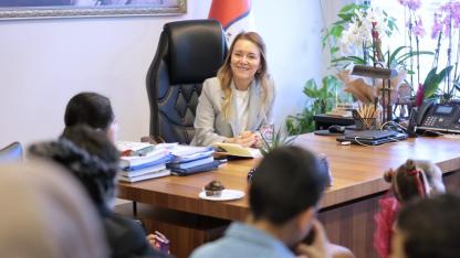 Başkan Mutlu makamını çocuklara devretti