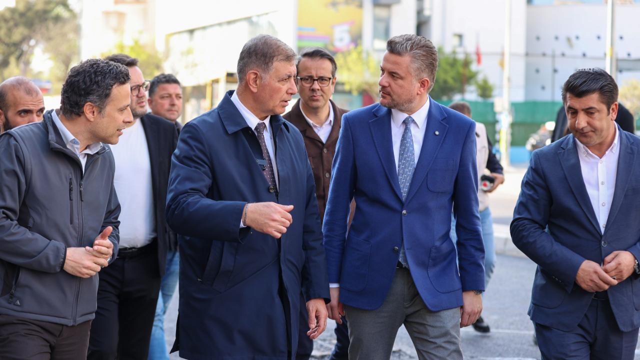 Başkan Tugay ve Başkan Duman sahada