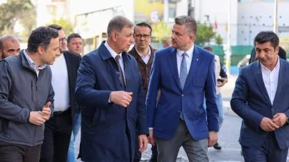 Başkan Tugay ve Başkan Duman sahada