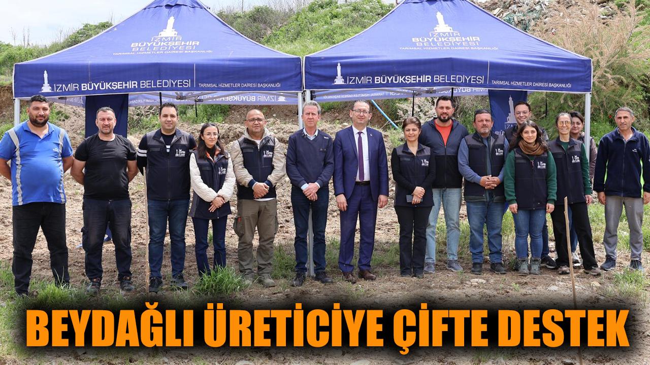 Beydağlı üreticiye çifte destek