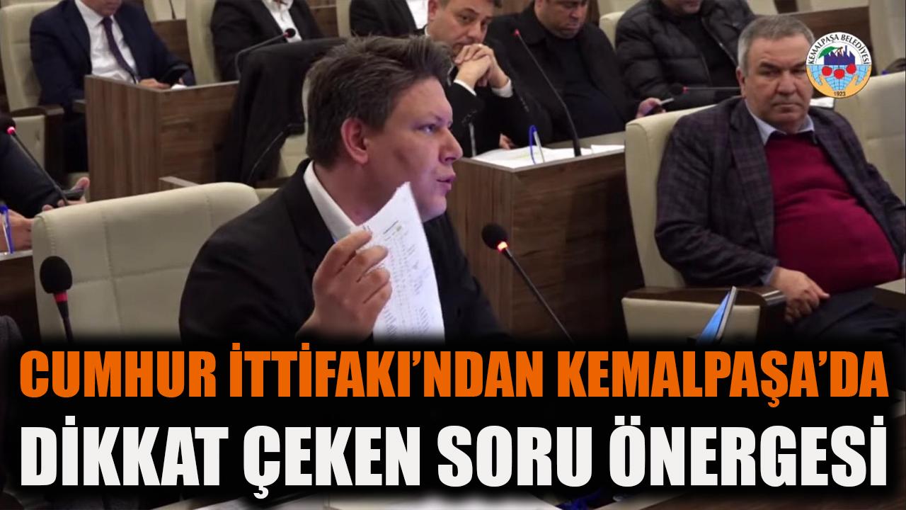 Cumhur İttifakı'ndan Kemalpaşa'da dikkat çeken soru önergesi