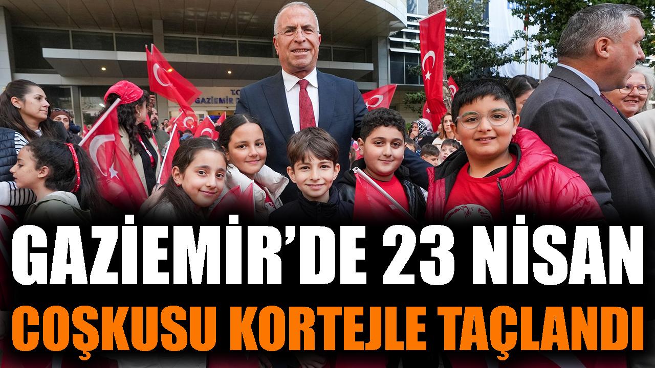 Gaziemir’de 23 Nisan coşkusu kortejle taçlandı