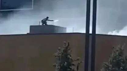 Küçükçekmece'de okul inşaatında yangın paniği