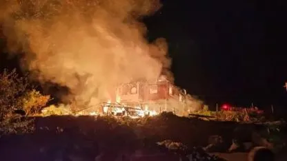 Manisa’da müstakil evde yangın