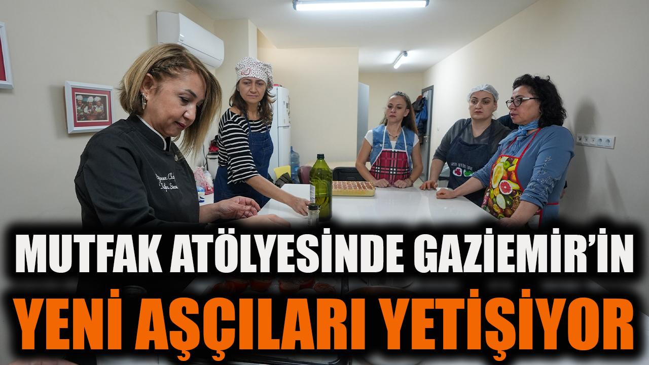 Mutfak atölyesinde Gaziemir’in yeni aşçıları yetişiyor