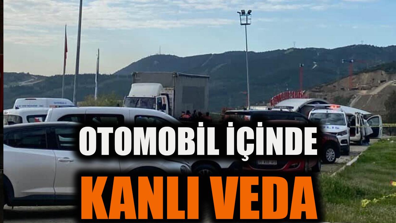 Otomobil içinde kanlı veda