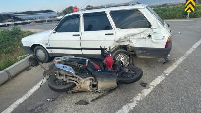Otomobille çarpışan motosikletin sürücüsü hayatını kaybetti