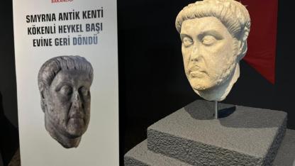 Smyrna kökenli heykel başı İzmir'de sergileniyor