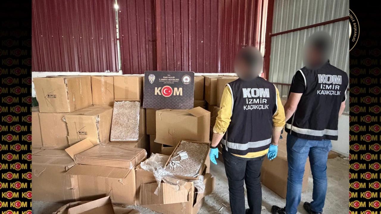 10 milyon liralık kaçak sigara ve makaron ele geçirildi