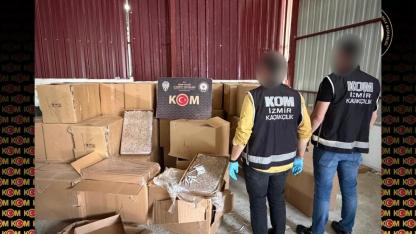 10 milyon liralık kaçak sigara ve makaron ele geçirildi