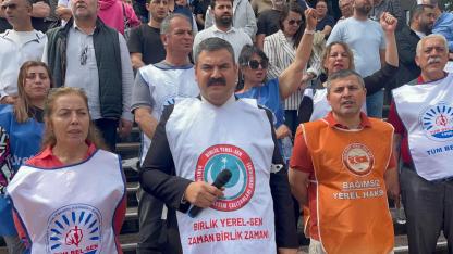 Buca Belediyesinde memur eylemi sürüyor