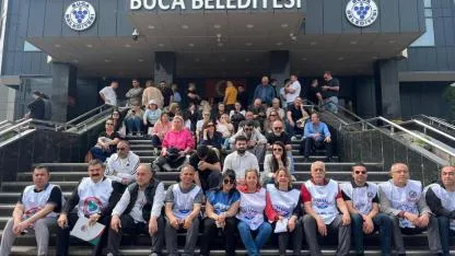 Buca Belediyesi'nde memur eylemi sürüyor